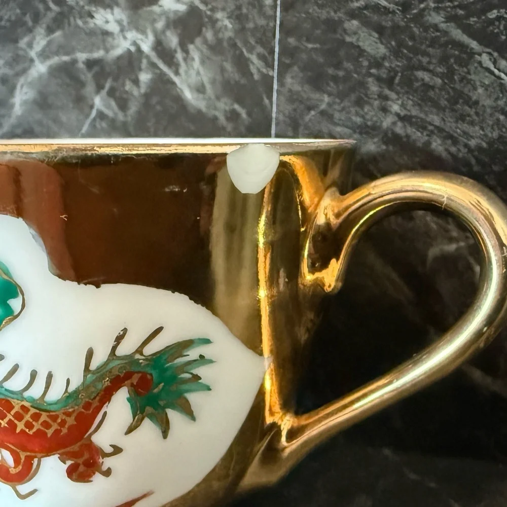 Tea Cup with Chinese Dragon and Phoenix